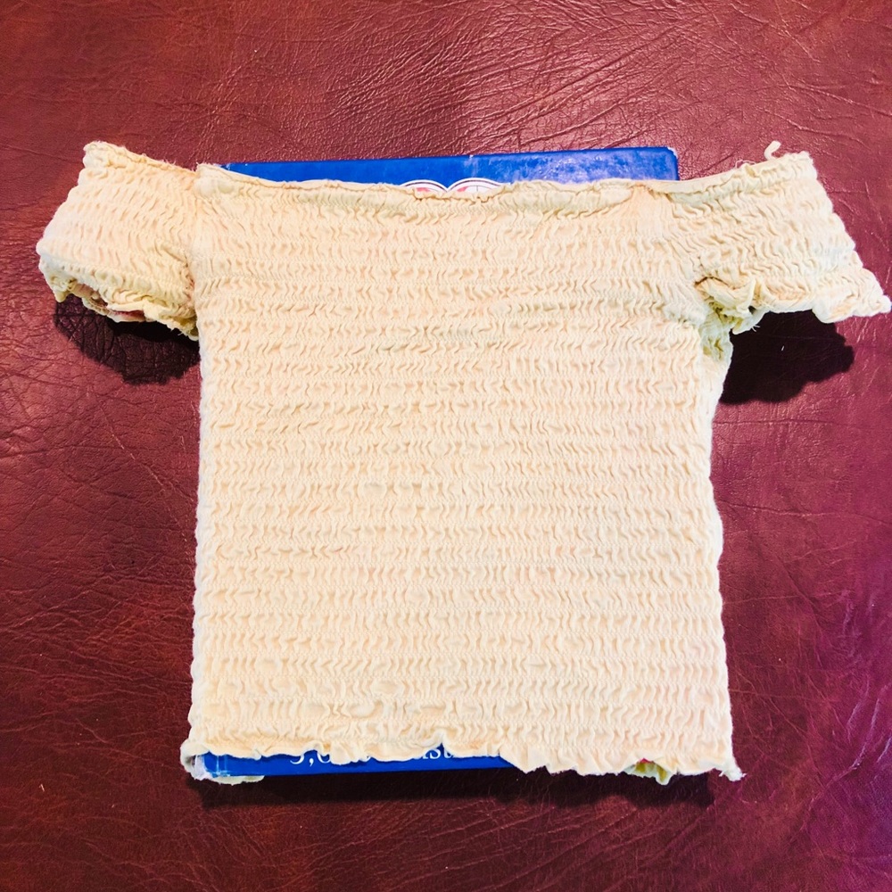 Yellow crop top (super cute)!!!!